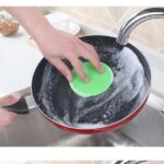 Kitchen Silicone products dish cleaner round dish brush rag silicone