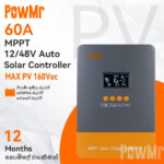 PowMr MPPT 60A Solar Charger Controller 12V 24V 36V 48V
