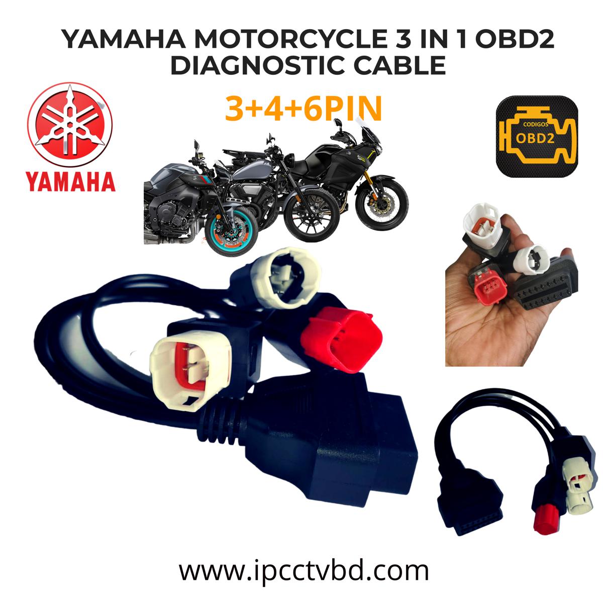 ce1414e788d5566e6118f9ea14c5c4be Yamaha Bike OBD Cable 3 in 1 3pin 4pin - Image 1