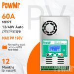 PowMr 60A MPPT Solar Charger Controller 12V 24V 36V 48V - Image 2