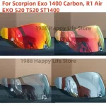 Helmet Visor Scorpion Exo 1400 Carbon R1 Air EXO 520 T520 ST1400 EXO 391 Helmet Lens Glass Windshield Viewfinder Screen Bangladesh (New)