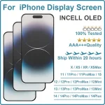 BackShell OLED Display Digitizer Component iPhone 14 Plus 13 Mini 13 Pro Max 12 11 Incell iPhone XS Max XR X LCD OLED Bangladesh (New)