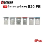5 Samsung Galaxy S20 FE S20fe Sim Card Slot Holder Sim Tray Reader Socket Replacement Parts Bangladesh (New)