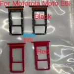 1 BackShell Sim Tray Holder Motorola Moto E6i Force SIM Card Tray Slot Holder Adapter Socket Repair Parts Bangladesh (New)