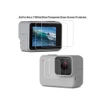 Tempered Glass Lens + LCD Screen Protector GoPro Hero 7 Silver White Camera Protective Film Go Pro 7 Accessories Bangladesh (New)