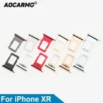 Aocarmo Single Double Sim Card Micro Holder Dual Sim Card Tray Slot iPhone XR Replacement Part Bangladesh (New)