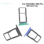 BackShell Original DOOGEE X95 Pro SIM Cards Adapters SIM Card Tray SD Slot Holder Tray Reader Accessories Doogee X95Pro Smartphone Bangladesh (New)