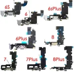 Charging Port USB Dock Flex Cable With Microphone And Signal Antenna Replacement iPhone 6 6Plus 6s 6sPlus 7 7Plus 8 Plus Bangladesh (New)