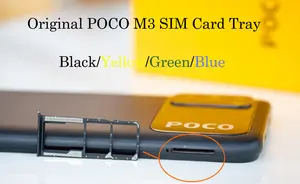 Habbca4b987844f2b8e74f4bdaf150237K_300x300q75 Original Sim Tray Holder Xiaomi Mi POCO M3 SIM Card Tray Slot Holder Adapter Socket Repair Parts Bangladesh (New) - Image 1