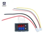 Mini Digital Voltmeter Ammeter 0.28 inch DC 100V 10A Panel Amp Volt Current Meter Tester 0.28 Blue Red Dual LED Display 20mA Bangladesh (New)