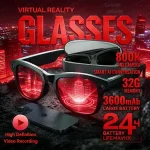 2026 Smart AI Glasses 1080P HD Camera M02 Ultra ChatGPT 3600mAh Charging Case Power Bank 32GB Translation Music Video Sunglasses Bangladesh (New)