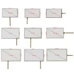 Universal 6.2/7/8/9 inch 4Pin Resistance Digitizer Touch Screen Panel Glass Car DVD GPS Navigation Center Console Multimedia Bangladesh (New)