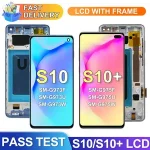 With Frame Samsung Galaxy S10 Plus S10+ G975 G975F Lcd Display Digital Touch Screen Samsung Galaxy S10 G973F Assembly Bangladesh (New)