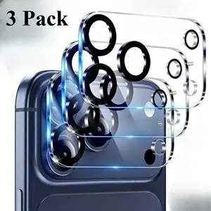 S07b8be054f584f18890d652dec73e40aW_300x300q75 3 Pack iPhone 17 Pro Max 17 Pro 17 Air Camera Lens Protector Drop Protection Friendly 9H Transparent Tempered Cover Screen Bangladesh (New) - Image 1