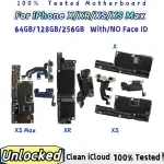 Fully Unlocked iPhone XR/X/Xs Max Motherboard with/without Face ID iOS Update Compatible Clean iCloud Logic Board Mainboard Bangladesh (New)