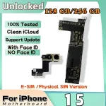 Fully Unlocked Authentic Mainboard iPhone 15 Motherboard Clean iCloud With/Without Face ID IOS System Logic Board Bangladesh (New)