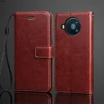 case Nokia 8.3 5G / Nokia 8 V 5G UW card holder cover case Pu leather Flip Cover Retro wallet phone bag fitted case business Bangladesh (New)