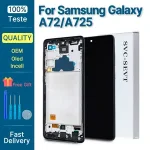 6.7 Tested Samsung Galaxy A72 LCD AMOLED Touch Screen Digitizer Samsung Galaxy A72 A725 Display Replacement SM A725F Bangladesh (New)