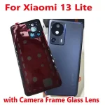 Best AAA+ BackShell Glass Back Cover Xiaomi 13 Lite Battery Hard Case Rear Housing Lid Mobile Shell + Camera Frame Lens Adhesive Bangladesh (New)