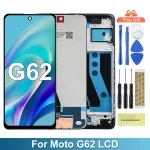 6.5'' Motorola Moto G62 5G LCD Display Touch Screen Sensor Digiziter Assembly Moto G62 5G LCD With Frame Replacement Bangladesh (New)