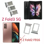 Samsung Galaxy Z Fold2 Fold3 Fold4 5G Phone Sim Chip Card Tray Slot Z Fold 2 3 4 F916 F926 F936 BackShell Drawer Holder Bangladesh (New)