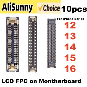 S0f30a5c18fd048bdbdcbf31396d5cf78s_300x300 10 LCD Display FPC Flex Cable on Logic Board iPhone 15 Plus 16 Pro Max 13 12 Mini On Motherboard Clip Plug Bangladesh (New) - Image 1