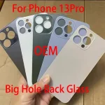Big Hole Back Glass Cover iPhone 13Pro Replacement Parts With Free GiftsTweezers+Engraving Knife+Alcohol Pad+Back Glue+Tool Bangladesh (New)