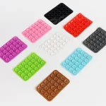 Double Side Silicone Suction Pad Mobile Phone Fixture Suction Cup Backed Adhesive Silicone Rubber Sucker Pad Car Bangladesh (New)