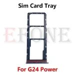 10 Motorola Moto G24 G34 power Sim Card Slot Tray Sim Card Reader Socket Port Replacement Parts Bangladesh (New)