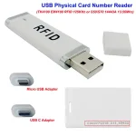 Adjustable Mini Portable TK4100 EM4100 RFID 125KHz S50S70 14443A 13.56Mhz Proximity Smart EM Card USB ID Rfid Card Reader Bangladesh (New)