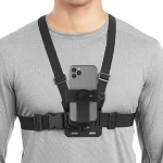 First Person Adjustable Action Camara Chest Strap Record Outdoor Live Mobile Phone Strap Mount Cycling Skiing Gopor Holder Bangladesh (New)