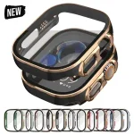 Glass+Case Apple Watch Ultra 3 2 49mm Screen Protector Frame Cover iWatch ultra 49 Tempered Protective 49MM Accessories Bangladesh (New)