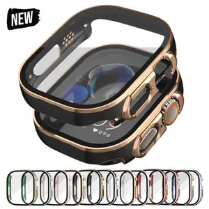S180189012d1d47e1a6c316e28e568722v_300x300q75 Glass+Case Apple Watch Ultra 3 2 49mm Screen Protector Frame Cover iWatch ultra 49 Tempered Protective 49MM Accessories Bangladesh (New) - Image 1