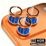 Metal Camera Lens Protector Glass iPhone 17 16 15 13 14 11 12 Pro Max Plus 17 Air 12 13 Mini Lens Protection Tempered Film Bangladesh (New)