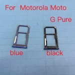 1 BackShell Original Sim Tray Holder Motorola Moto G Pure SIM Card Tray Slot Holder Adapter Socket Repair Parts Bangladesh (New)