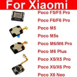 Front Top Earpiece Ear Sound Speaker Flex Cable Receiver Xiaomi Poco F5 F6 M5 M5s M6 X5 X6 Pro Plus Neo 5G 4G Repair Parts Bangladesh (New)
