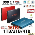 2026 BackShell Original Hard Drive 16TB High Speed External Hard Disk 4TB USB3.1 Portable Massive SSD 2TB Laptop/Mac/PC/Phone Bangladesh (New)