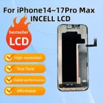AAA grade LCD display suitable iPhone 14 15 16 17 Pro Max touchscreen digitizer replacement high quality high resolution In Bangladesh (New)