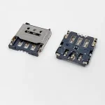 10/50 Sim 1.45h 6p Flip top Inner Welding Sim Card Holder 1.5h Flip top Small Card Mobile Phone Patch Card Slot Bangladesh (New)