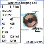 Wireless Charging Coil IPhone 8 Plus 11 12 X Xr Xs Pro Max Mini SE 2020 2022 with Power Button Flashlight Flex NFC Panel Bangladesh (New)