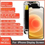 iphone 11 12 13 Pro Max 13 Mini 14 Plus Display Screen Digitizer Assembly OLED iPhone X XR XS Max LCD Incell Bangladesh (New)