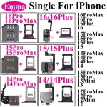 Single SIM Card Reader Connector Slot + Tray Holder iPhone 16 15 14 13 12 11 Pro Max Plus Mini Replacement Repair Parts Bangladesh (New)