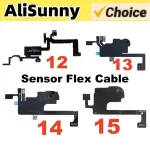 Earpiece Light Sensor Proximity Flex Cable No Speaker iPhone 15 Plus 13 14 Pro Max 12 11 with Mic Ribbon Bangladesh (New)