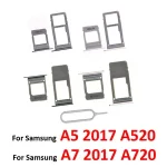 Phone SIM Card Tray Holder Samsung A5 2017 A520 A520F A520K A520L BackShell Micro SD SIM Card Adapter Slot A7 A720 A720F Bangladesh (New)