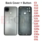 Realme C3 C11 C12 C15 C20 C21 C21Y C25 C30 C30s C31 C51 Back Battery Cover Rear Door Middle Frame Housing Case + Side Button Bangladesh (New)