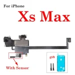 1set Face Recognition Function Earpiece Proximity Light Sensor Top Speaker Flex Cable iPhone X XR XS Max 11 12 Pro Max Mini Bangladesh (New)