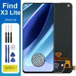 6.43 Find X3 Lite Display Screen with Frame Assembly Oppo Find X3 Lite CPH2145 LCD Display Digital Touch Screen Replacement Bangladesh (New)