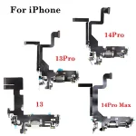 1 USB Charging Port Flex iPhone 13 14 Pro Max Mini Dock Charger Connector With MicroPhone Headphone Audio Jack Flex Cable Bangladesh (New)