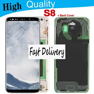 S3442fdebef7e4dc98420ec51e6ef5f9fM_300x300q75 5.8 Tested High Quality AMOLED LCD Replacement Samsung S8 SM G950FD Touch Screen S8 Display with Back Glass Bangladesh (New) - Image 1