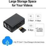 4K WiFi Mini Surveillance Camera with Motion Detection Small Monitoring Camera Remote App Control Home Office Surveillance Bangladesh (New)